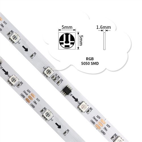 WS2811 アドレス可能 LED ストリップ ライト