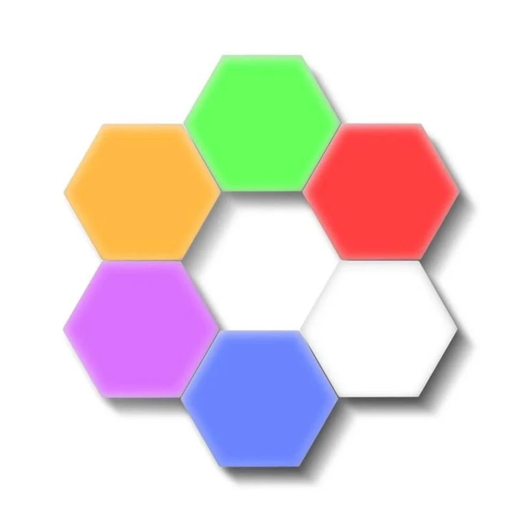 Quantum Atmosphere Hexagon Wall Lamp